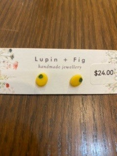 Stud Earrings - Lupin + Fig