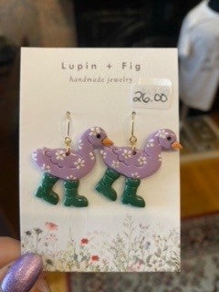 Dangle Earrings - Lupin + Fig