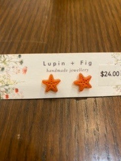 Stud Earrings - Lupin + Fig