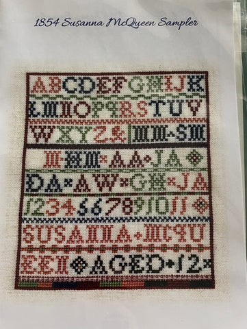 Historic PEI Embroidery Sample (1854) Susanna McQueen